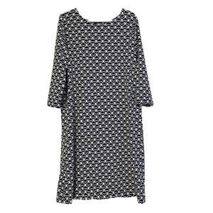 Vineyard Vines Blue White Pima Cotton‎ 3/4 Sleeve Dress Size M 10-12